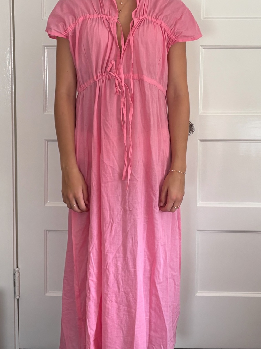 Women’s Pink Cotton voile dress